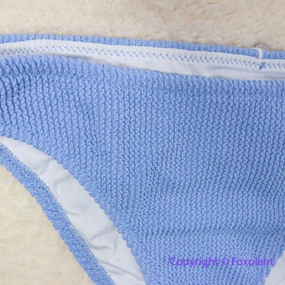 NEW Rhythm Free People Isla Rib‎ Hi Cut Pant in sky blue, size M - Picture 5 of 10